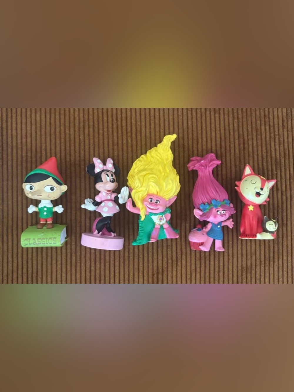 Assorted Pink and Yellow Troll Doll Figure - Kids Toys